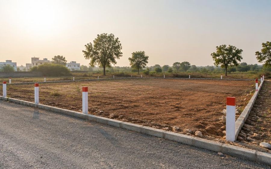 100 sq yd plot representation at Bala Nagar
