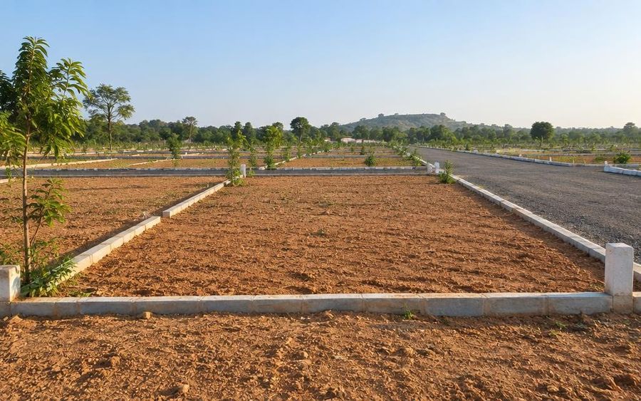 100 sq yd plot representation at Aaler